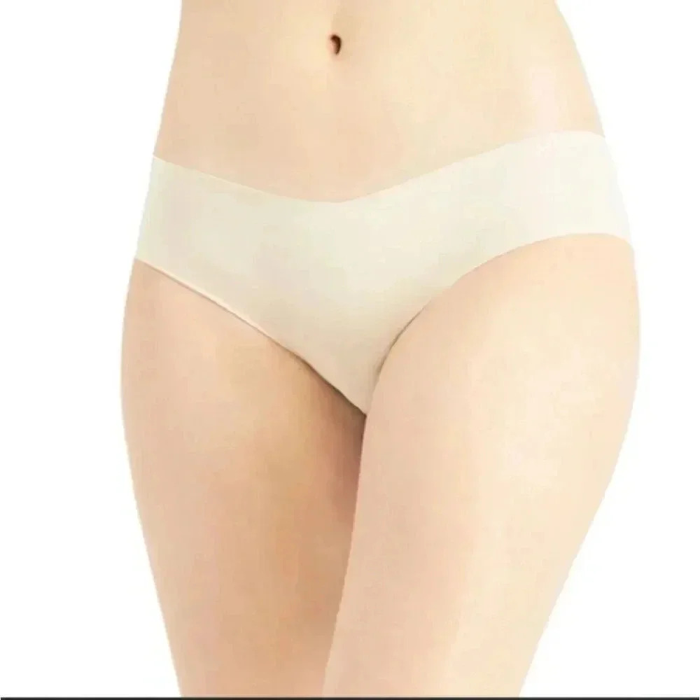 Jenni‎ Women's No Show Bikini Underwear Beige Chai NEW XL Set of 2